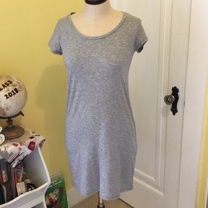 Grey t-shirt dress